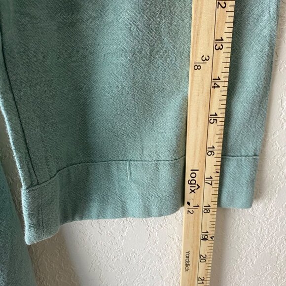 Soft Surroundings‎ Loose-Fit Seafoam Green Tunic Top With 3/4 Sleeves Pocket - Picture 10 of 12